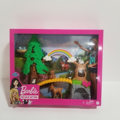Barbie Wilderness Guide Interactive Playset with Blonde Doll GTN60