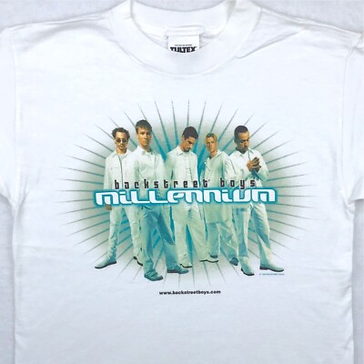 NOS vintage 90s BACKSTREET BOYS MILLENNIUM CONCERT T-Shirt XS rock