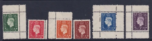 Great Britain 1944 King George VI German Propaganda Forgeries. ½d. to 3d MNH