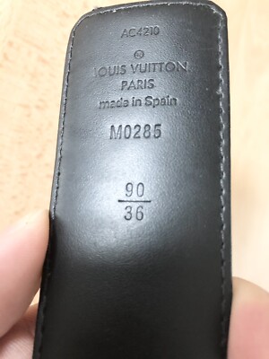 Louis Vuitton ベルト 90/36 louis vuitton belt men size 90/36 Grey | eBay UK