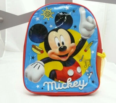 Disney sac à dos Mickey bleu et rouge 31 x 25 x 10 cm env dès 3ans - Photo 1/2