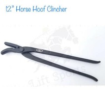 12" Horse Hoof Nail Clincher Farrier Tool Heavy Duty Shoe Veterinary Pliers Tack