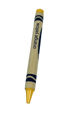 Crayola Crayon Retired Orange Yellow New Unused Binney & Smith New York Vint