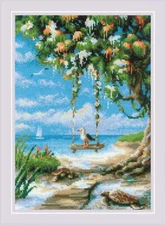 Riolis Counted Cross Stitch Kit Beach Swing R2215