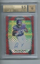 DALVIN COOK 2017 PANINI PRIZM RED POWER PRIZM AUTO RC #D 30/49 BGS 9.5 10 POP 8