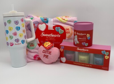 Sweethearts Conversation Hearts 40oz Valentine s Day 5 Piece Set New