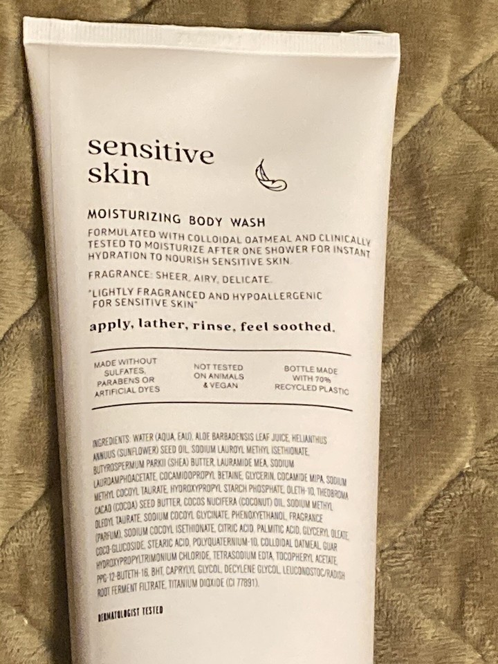 Bath & Body Works Body Wash Sensitive Skin Colloidal Oatmeal