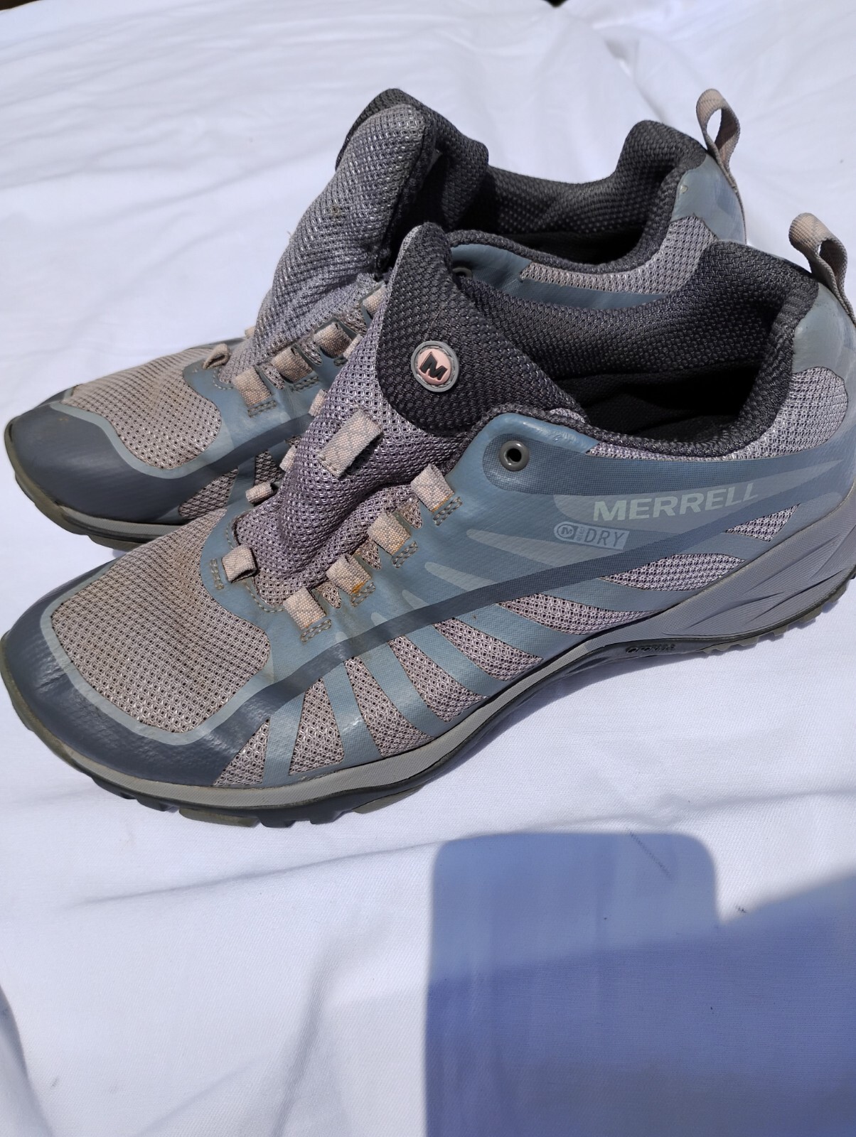 Scarpe da corsa Merrell M Select Dry marrone grigio da donna trail escursionismo taglia 9