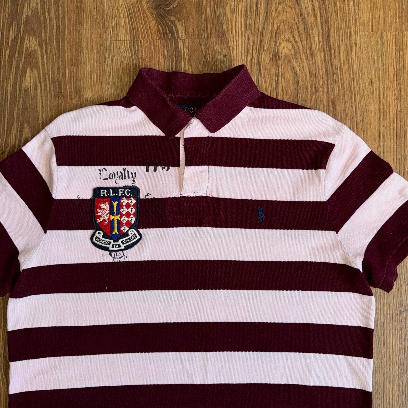 Polo Ralph Lauren Stripped Polo Shirt R.L.F.C Hon… - image 2