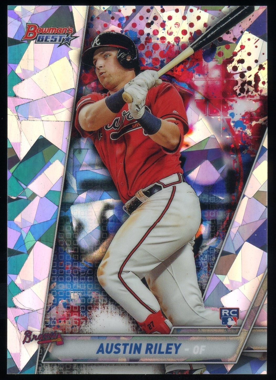 2019 Bowman's Best #4 Austin Riley Atomic Refractor Rookie RC Braves