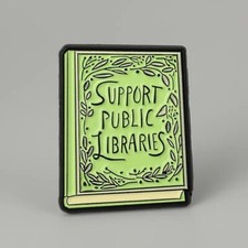Pin esmaltado Apoya tu biblioteca pública - Echa un vistazo a libros comunidad leer libro