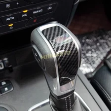 Carbon Fiber Gear Shifter Knob Cover Cap Trim For 2024-2025 Ford Ranger XL/XLT