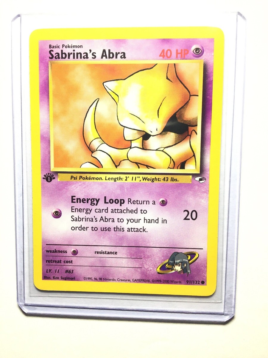 sabrina's abra pokemon card Sabrina's Abra 19/53 Wotc Promo Regular for sale online