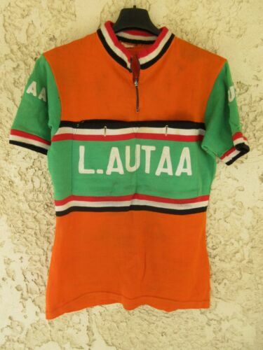 Veste Cycliste Vintage AVD Saint Carné Noret - Laine Et Acrylique Années 70, Taille L Homme