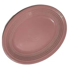 Fiesta Ware Peony Pink Oval Serving Dish Platter Plate 11.5 X 9” HLC
