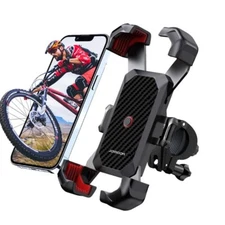 Motorcycle Phone Mount Auto Lock 100mph Military Anti-Shake Bike Phone Holder US