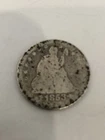 1853 Seated Liberty Silver Eagle Quarter Coin With Arrows