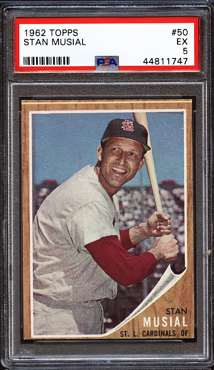 1962 Stan Musial Topps #50 PSA EX 5