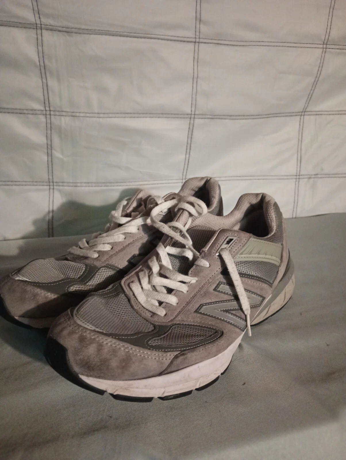 NEW BALANCE Scarpe Uomo Taglia 13 D Grigio 990v5 Sneakers da Passeggio M990GL5 Made in USA