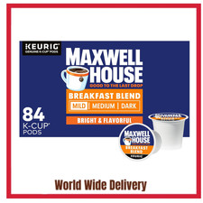 Maxwell House Breakfast Blend Mild Roast K-Cup Coffee Pods, 84 ct Box