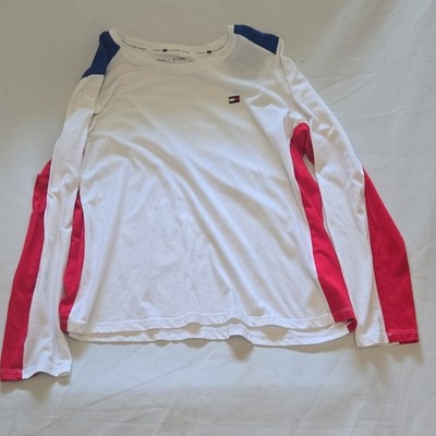 Tommy Hilfiger Sport Colorblock Logo Crew Neck Long Sleeve T-Shirt XL