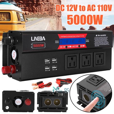 Car Inverter Converter Adapter 24V To 110V Plug Power Outlet Cigarette Lighter