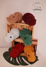 Häkeltier Hippo Nilpferd Amigurumi Handarbeit Kuscheltier gehäkelt Deko Geschenk