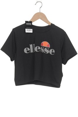 ellesse T-Shirt Damen Shirt Kurzärmliges Oberteil Gr. L Schwarz #oon42op