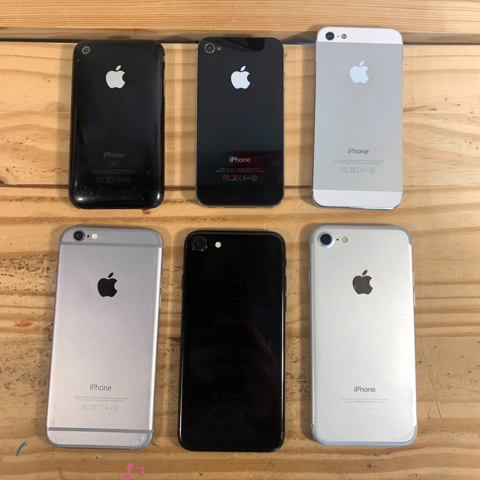 *LOT OF 6* Apple iPhone 3G, 4S, 5S, 6, 7 Plus AT&T UNLOCKED *USED/TESTED* READ - Image 2 of 4