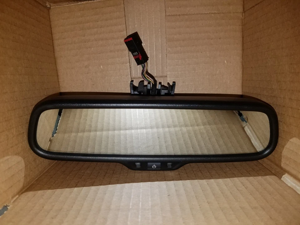 2011 2012 2013 2014 AUDI A6 A7 A8 QUATTRO S8 BLACK REAR VIEW MIRROR NO COMPASS - Image 3 of 4