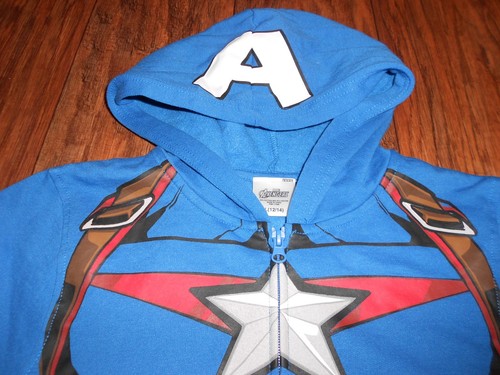 NEW Marvel Avengers boys hoodie size L large 12 / 14 sweat shirt full zipper - Picture 2 of 4