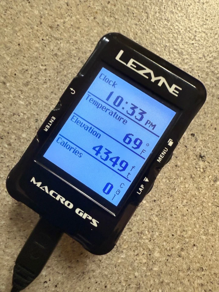 Lezyne Macro GPS Bike Computer - GPS, Wireless, Black - WORKS TESTED. - Image 4 of 4