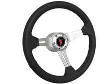 1969-1988 Olds Cutlass Supreme 442 14 Black Leather Steering Wheel Kit