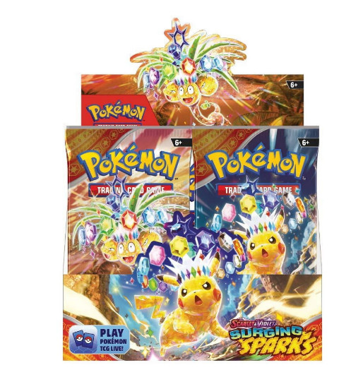 1x Pokemon TCG: Surging Sparks Scarlet & Violet Factory Sealed Booster Box SV08