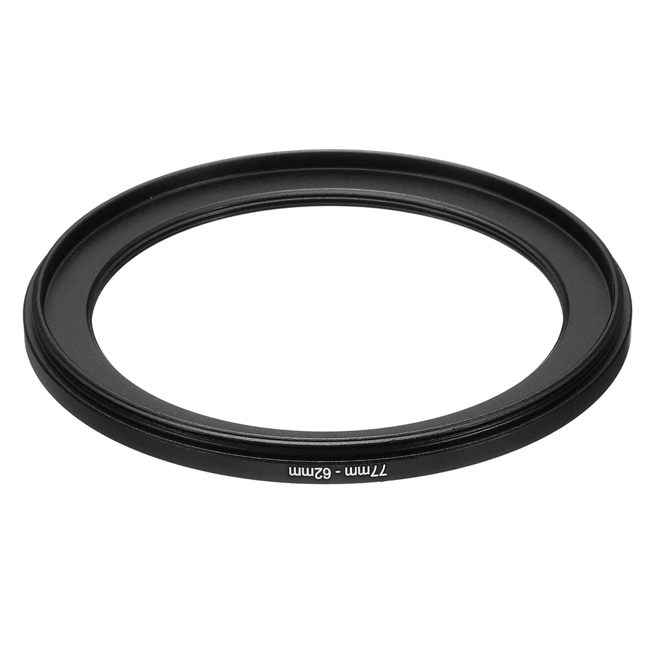 77mm-62mm Metal Step Down Ring Camera Lens Filter Adapter Ring Aluminum Filter Foto 3 de 4