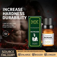 Men's Natural Enlarger Oil Stay Hard Big Thick Growth Faster Enhancement 10ML