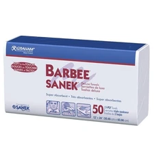 Graham Barbee Sanek Deluxe Towels, 50 Count 3-Ply 12"X24"