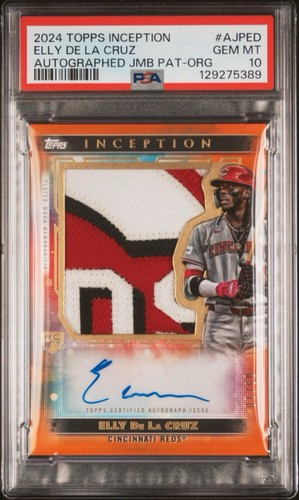 Elly De La Cruz #AJP-ED 2024 Topps Inception Autographed Jumbo Patch card