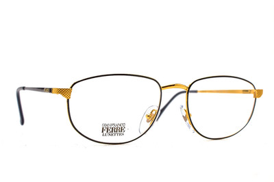 Vintage Gianfranco Ferre GFF151 Eyeglasses 80s Oval Minimalist Luxury Frames