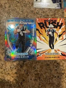 Tetairoa McMillan Panthers Rookies & Stars Crusade/Rookie Rush RCs (2)