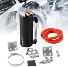 Universal Aluminum Racing Engine Oil Catch Tank Can Kit Turbo Reservoir Bille...
