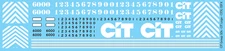 N Scale - CIT Group SDs CIT Logo Decals