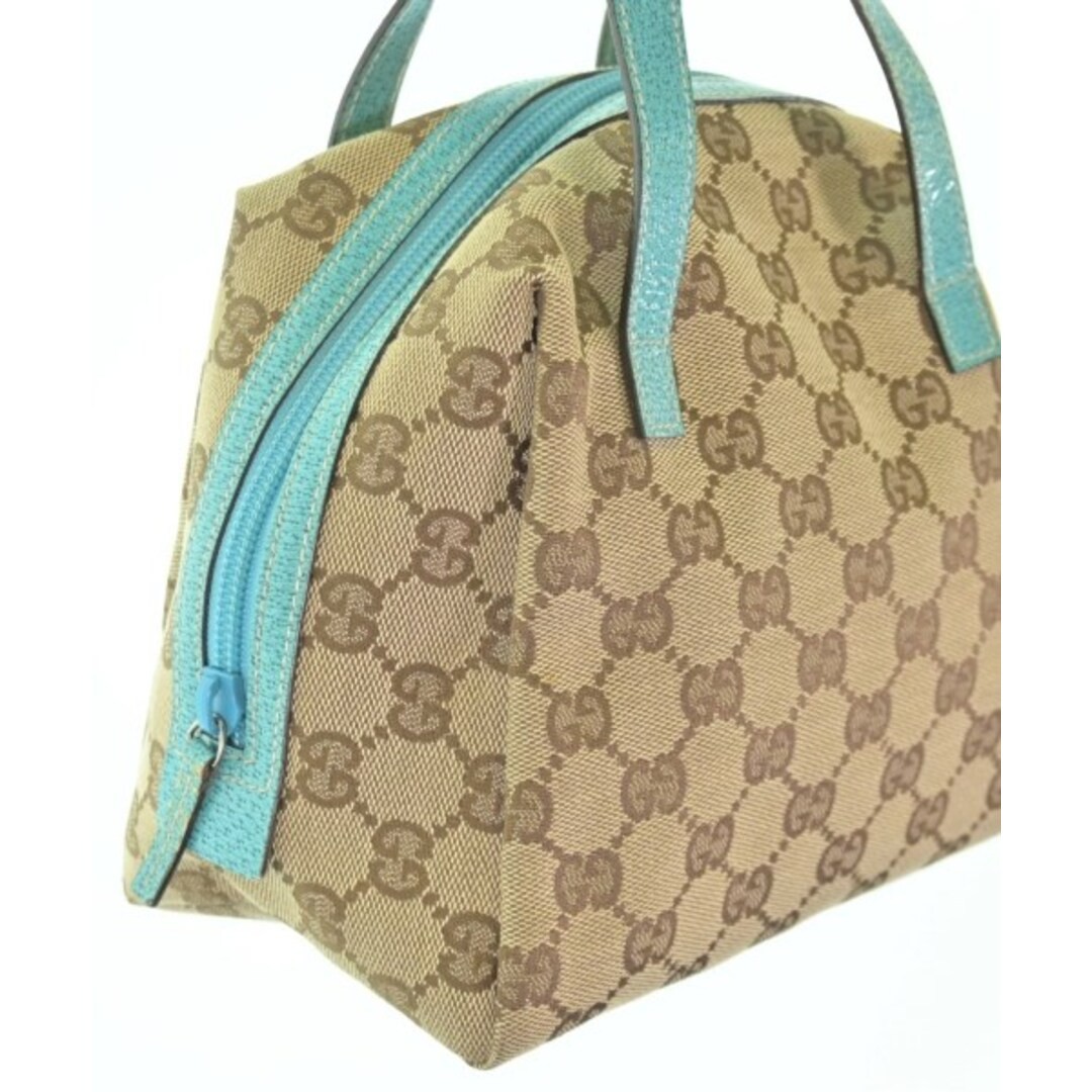 GUCCI Beige Leather Handbag Women Used Free Shipping thumbnail 6