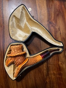 Large Meerschaum Plague Doctor Pipe by Yanik