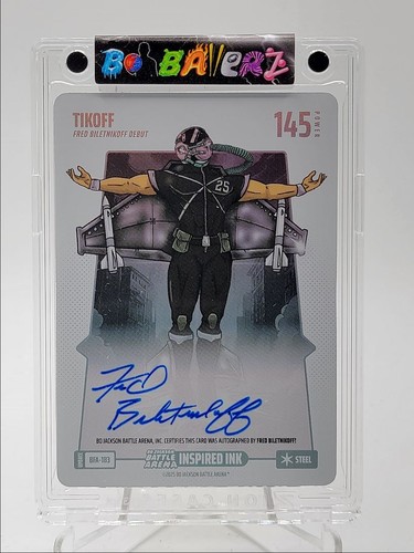 FRED BILETNIKOFF 2026 BO JACKSON BATTLE ARENA INSPIRED STEEL B AUTO Q5918