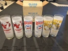 Vintage 1970's Federal Glass Seagram's Gin Frosty Glass Set Of 6  (New in Box)