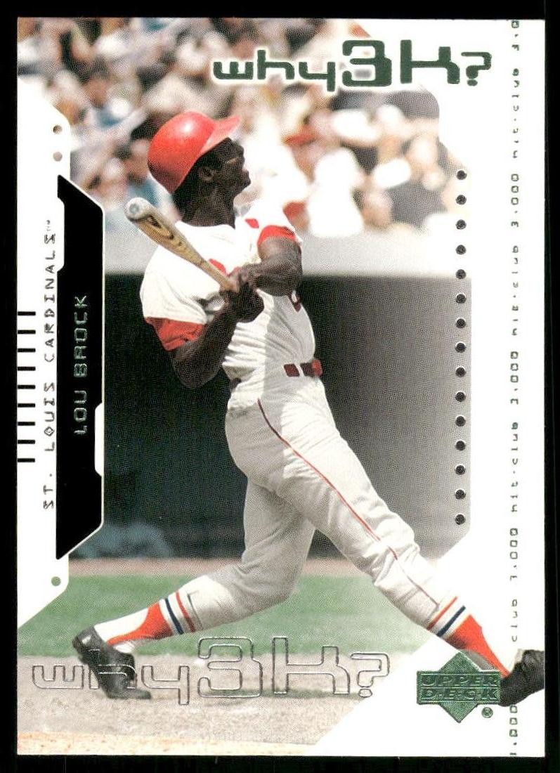 Lou Brock 2000 Upper Deck Hitter's Club Cardinals #69 Near Mint or Better
