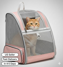 Comfort Pet Travel Backpack  Ventilated Mesh Dog  Cat Carrier  Secure