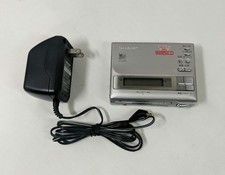 Sharp MD-MS100 Portable Mini Disc Recorder Player Used for Parts Junk
