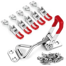 6Pack Toggle Latch Clamp 4001, 330LB Heavy Duty, Zinc Plated, Adjustable Quic...
